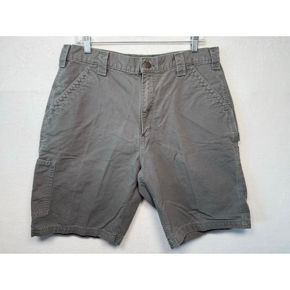 Carhartt Gray Cargo Shorts with Relaxed Fit